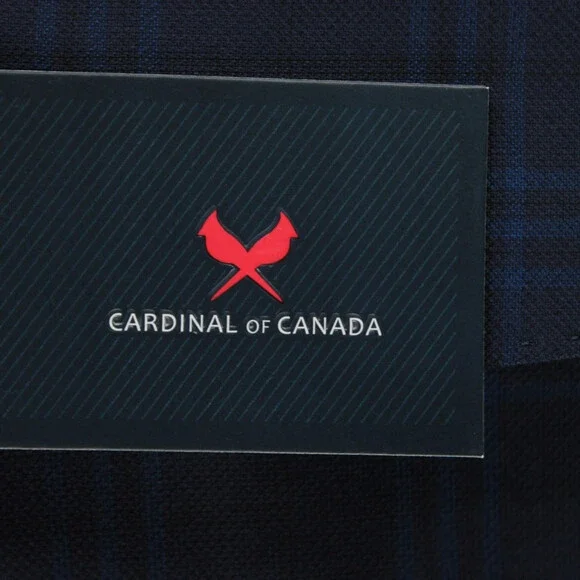 Cardinal of Canada NWT 100% Wool Sport Coat Size 42R US In Blues Plaid